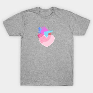 pink heart and arteries T-Shirt